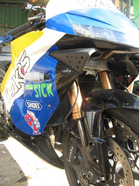 ｒｇ400ガンマ　ＧＳＸ－Ｒ100フロント流用完了